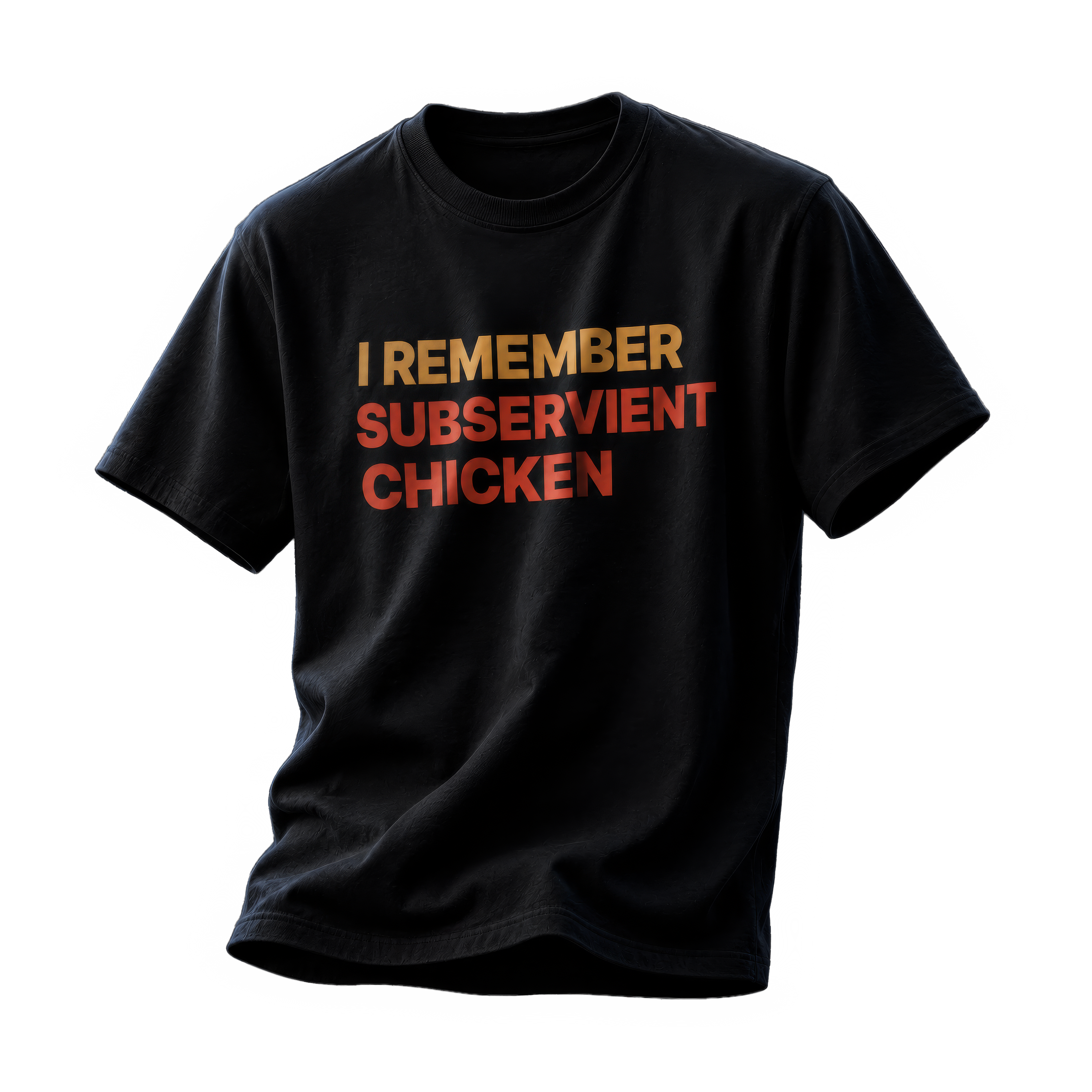 I Remember Subservient Chicken — graphite heavyweight tee